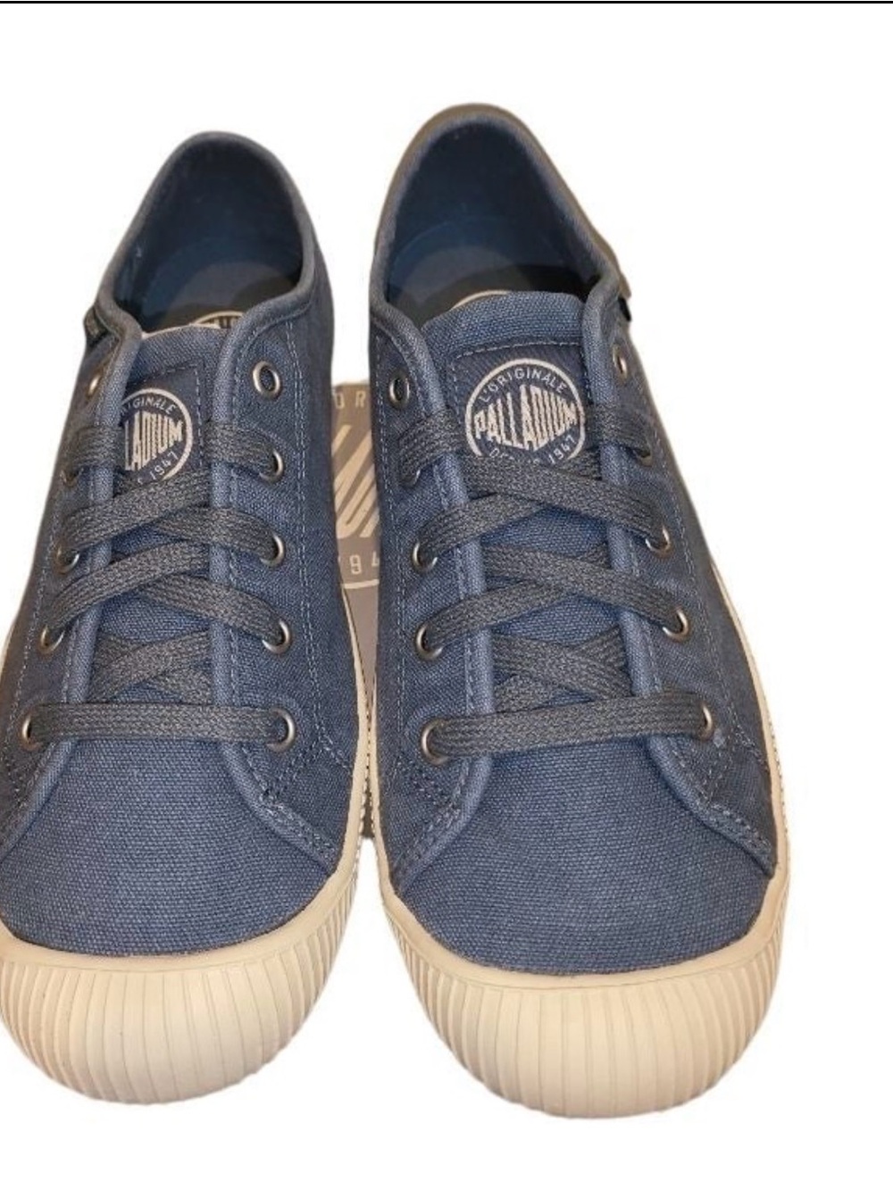 Palladium Flex Lace Up Blue Canvas Sneaker size 7.5 Women’s NEW